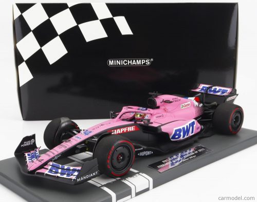 Minichamps - Renault F1 A522 Team Alpine Bwt N 14 Bahrain Gp 2022 Fernando Alonso Pink