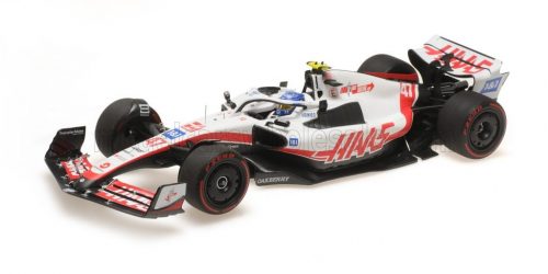 Minichamps - HAAS F1  VF-22 TEAM HAAS N 47 BRAZILIAN GP 2022 MICK SCHUMACHER WHITE BLACK RED