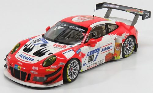 Minichamps - PORSCHE 911 991 GT3R N 30 24h NURBURGRING 2018 LANCE DAVID ARNOLD - ALEXANDER MULLER - WOLF HENZLER - MATT CAMPBELL WHITE RED