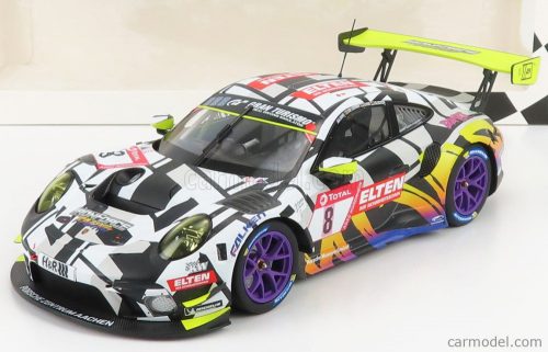 Minichamps - Porsche 911 991-2 Gt3-R Team Iron Force N 8 24H Nurburgring 2019 J.E.Slooten - L.Luhr - A.De Leener - S.Jans White Black Yellow