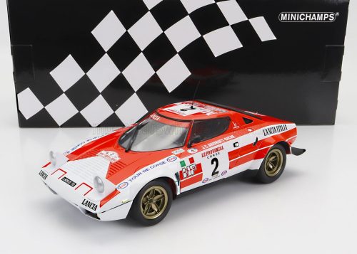 Minichamps - LANCIA STRATOS HF N 2 WINNER RALLY TOUR DE CORSE 1974 JEAN CLAUDE ANDRUET - MICHELE PETIT BICHE RED WHITE