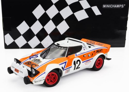 Minichamps - LANCIA STRATOS HF N 12 RALLY ACROPOLIS 1979 S.LAMBDA - K.FERTAKIS WHITE ORANGE