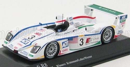 Minichamps - AUDI R8 3.6L TURBO TEAM ADT CHAMPION RACING N 3 WINNER 24h LE MANS 2005 T.KRISTENSEN - JJ LETO - M.WERNER WHITE GREEN