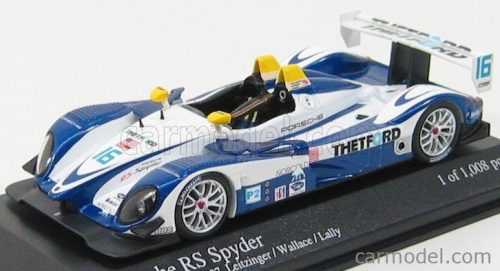 Minichamps - Porsche Rs Spider N 16 Dyson Racing 12H Sebring 2007 Wallace - Leitzinger - Lally White Blue