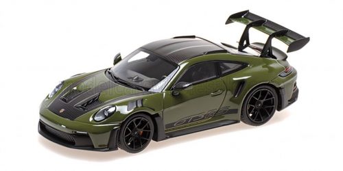 Minichamps - PORSCHE 911 992 GT3 RS COUPE 2024 - BLACK WHEELS NATO OLIVE BLACK