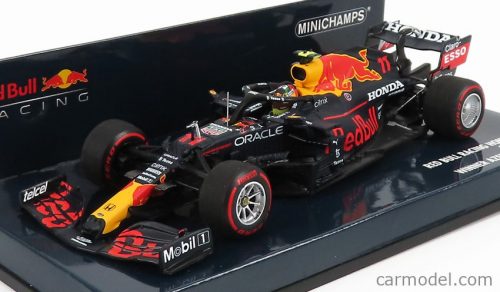 Minichamps - Red Bull F1 Rb16B Honda Ra620H Team Aston Martin N 11 Winner Azerbaijan Gp 2021 Sergio Perez Matt Blue Yellow Red