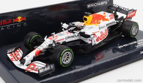 Minichamps - Red Bull F1 Rb16B Honda Ra620H Team Aston Martin N 33 2Nd Turkish Gp 2021 Max Verstappen White Red