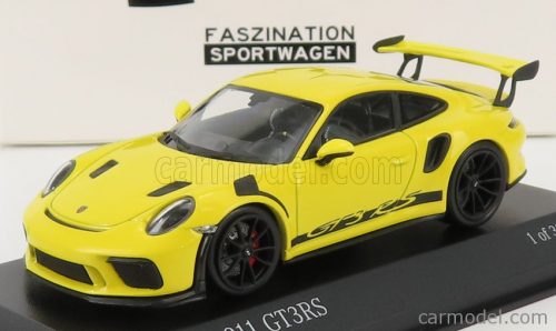 Minichamps - Porsche 911 991-2 Gt3 Rs Coupe 2018 - Black Rims Racing Yellow