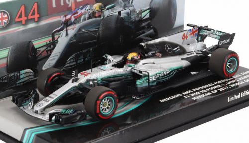 Minichamps - MERCEDES GP F1  W08 EQ POWER+ TEAM MERCEDES AMG WORLD CHAMPION N 44 MEXICO GP 2017 LEWIS HAMILTON BLACK SILVER