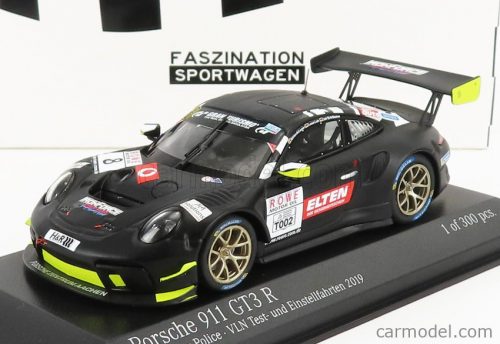 Minichamps - Porsche 911 991 Gt3-R Team Iron Force N 8 Test Vln2 Nurburgring 2019 L.Luhr - A.De Leener - J.E.Slooten - S.Jans Matt Black