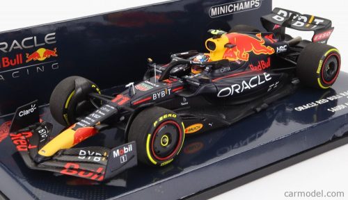 Minichamps - Red Bull F1 Rb18 Team Oracle Red Bull Racing N 11 Bahrain Gp 2022 Sergio Perez Matt Blue Yellow Red