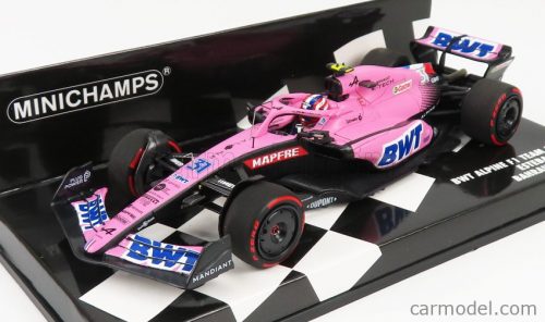 Minichamps - Renault F1 A522 Team Alpine Bwt N 31 Bahrain Gp 2022 Esteban Ocon Pink Blue