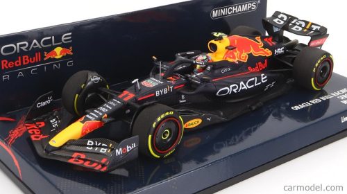 Minichamps - Red Bull F1 Rb18 Team Oracle Red Bull Racing N 11 4Th Miami Gp 2022 Sergio Perez Matt Blue Yellow Red