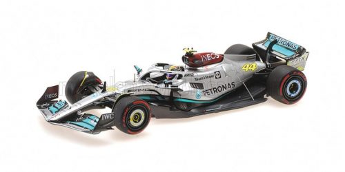 Minichamps - MERCEDES GP F1 W13E TEAM MERCEDES-AMG PETRONAS F1 N 44 3rd SILVERSTONE BRITISH GP 2022 LEWIS HAMILTON SILVER GREEN