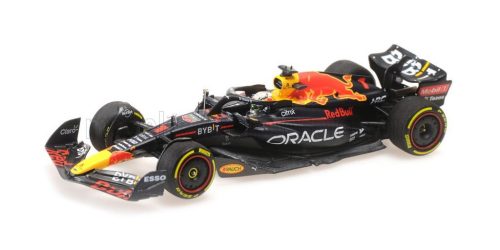 Minichamps - RED BULL F1  RB18 TEAM ORACLE RED BULL RACING N 1 WINNER ITALY GP WORLD CHAMPION 2022 MAX VERSTAPPEN MATT BLUE YELLOW RED