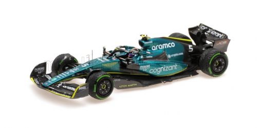 Minichamps - ASTON MARTIN F1 AMR22 TEAM ARAMCO COGNIZART N 5 8th SINGAPORE GP 2022 SEBASTIAN VETTEL GREEN BLACK