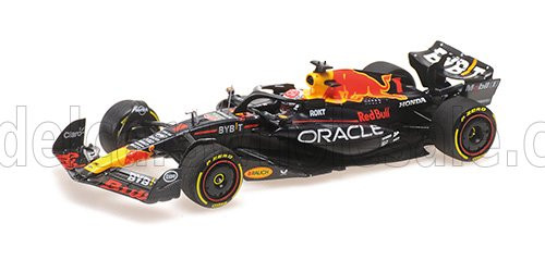 Minichamps - RED BULL F1  RB19 TEAM ORACLE RED BULL RACING N 1 WORLD CHAMPION WINNER MONACO GP 2023 MAX VERSTAPPEN MATT BLUE