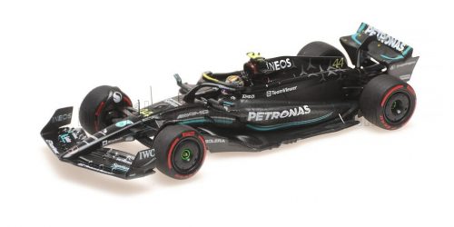 Minichamps - MERCEDES GP F1 W14 TEAM MERCEDES-AMG PETRONAS FORMULA ONE N 44 2nd SPAIN GP 2023 LEWIS HAMILTON MATT BLACK