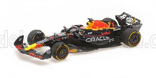 Minichamps - RED BULL F1  RB19 TEAM ORACLE RED BULL RACING N 1 WORLD CHAMPION WINNER AUSTRIAN GP 2023 MAX VERSTAPPEN MATT BLUE