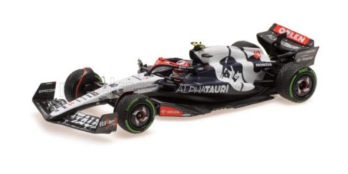 Minichamps - ALPHA TAURI F1  AT04 TEAM ALPHA TAURI N 40 DUTCH GP 2023 LIAM LAWSON BLUE WHITE