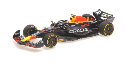 Minichamps - RED BULL F1  RB19 TEAM ORACLE RED BULL RACING N 11 2nd MONZA ITALY GP 2023 SERGIO PEREZ MATT BLUE