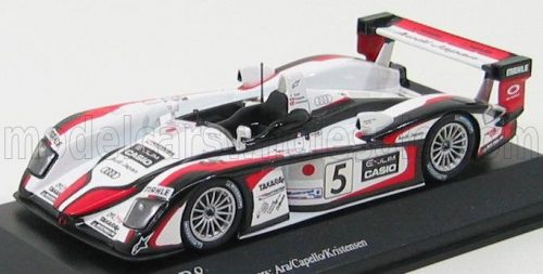 Minichamps - AUDI R8 3.6L TURBO V8 TEAM GOH AUDI SPORT JAPAN N 5 WINNER 24h LE MANS 2004 T.KRISTENSEN - S.ARA - R.CAPELLO WHITE RED