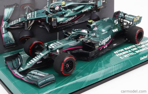 Minichamps - Aston Martin F1 Amr21 Mercedes M12 Eq Power+ Team Cognizant Formula One N 5 5Th Monaco Gp 2021 Sebastian Vettel Green Met