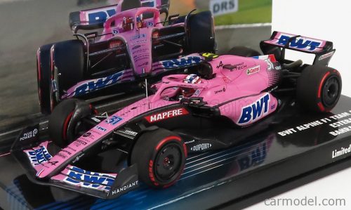 Minichamps - Renault F1 A522 Team Alpine Bwt N 31 Bahrain Gp 2022 Esteban Ocon Pink