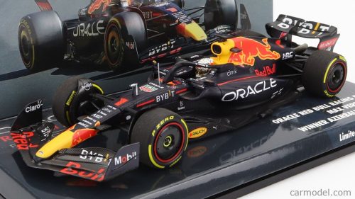 Minichamps - Red Bull F1 Rb18 Team Oracle Red Bull Racing N 1 World Champion Winner Azerbaijan Gp 2022 Max Verstappen Matt Blue Yellow Red