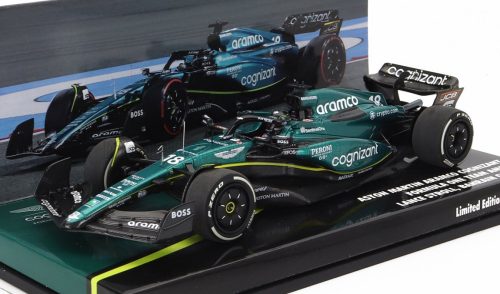 Minichamps - ASTON MARTIN F1  AMR23 TEAM ARAMCO COGNIZANT N 18 6th BAHRAIN GP 2023 LANCE STROLL GREEN