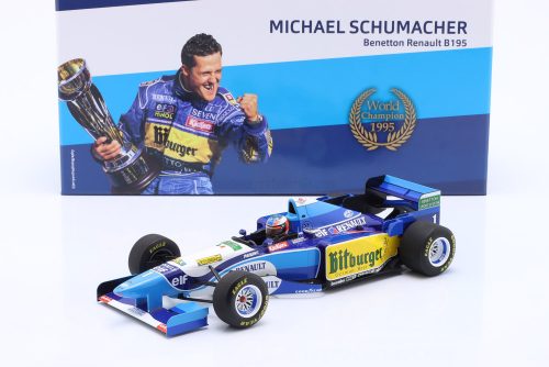 Minichamps - BENETTON F1  B195 TEAM MILD SEVEN RENAULT N 1 WORLD CHAMPION WINNER PACIFIC GP 1995 MICHAEL SCHUMACHER BLUE YELLOW