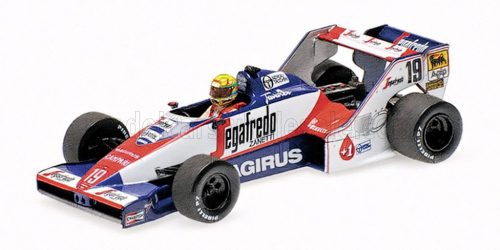 Minichamps - TOLEMAN F1  TG183B HART N 19 BRAZILIAN GP DIRTY VERSION 1984 AYRTON SENNA WHITE BLUE RED