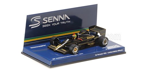 Minichamps - LOTUS F1  97T RENAULT TURBO TEAM LOTUS N 12 WINNER PORTUGAL GP 1985 AYRTON SENNA BLACK