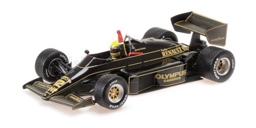 Minichamps - LOTUS F1  97T RENAULT TURBO TEAM LOTUS N 12 WINNER PORTUGAL GP DIRTY VERSION 1985 AYRTON SENNA BLACK