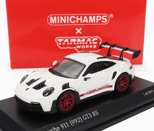 Minichamps - PORSCHE 911 992 GT3 RS COUPE 2022 WHITE RED