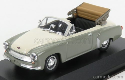 Minichamps - Wartburg A311 Cabriolet 1958 Grey White