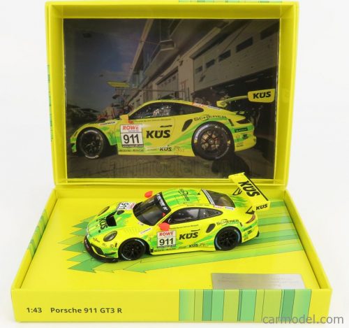 Minichamps - Porsche 911 991-2 Gt3 R Team Manthey Racing N 911 Vln 24H Nurburgring 2020 M.Campbell - L.Kern - M.Jaminet - J.Anlauer Yellow Green