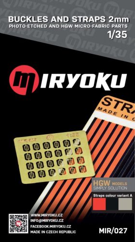 Miryoku - 1/35 Buckles and straps 2mm (B)