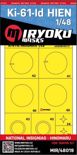 Miryoku - 1/48 Kawasaki Ki-61-Id HIEN (TONY) -  National Insignias - Hinomaru