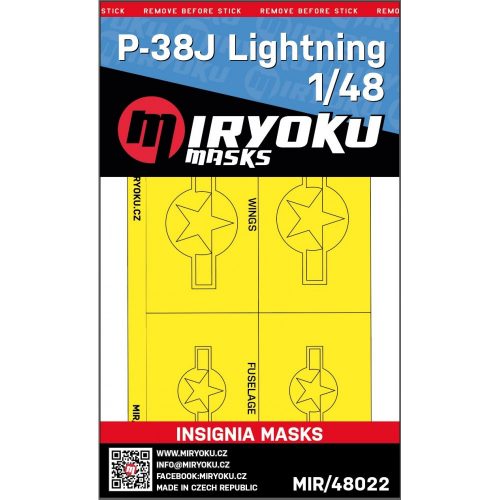 Miryoku - 1/48 P-38J LIGHTNING - NATIONAL INSIGNIAS - Miryoku