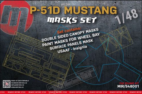 Miryoku - 1/48 P-51D Mustang - MASKS SET