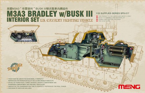 Meng Model - M3A3 Bradley W/Busk Iii Interior Set