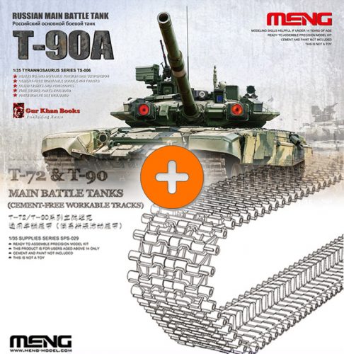 Meng Model - Russian Main battle tank T-90A + single pin track