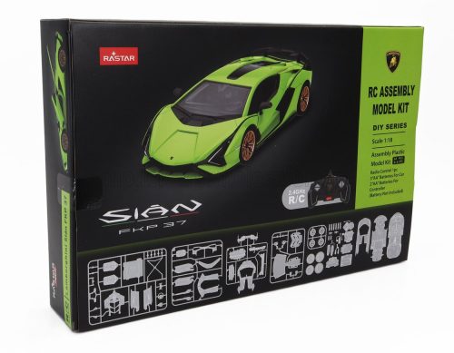 Mondomotors - LAMBORGHINI SIAN FKP 37 HYBRID 2020 - MODEL-KIT LIGH GREEN MET