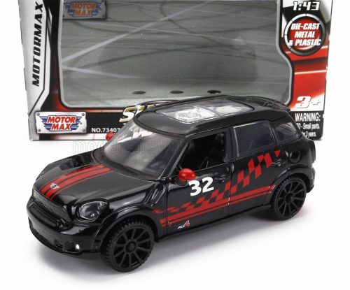 Motor-Max - MINI COOPER S COUNTRYMAN N 32 RACING 2011 BLACK RED