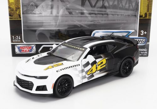 Motor-Max - CHEVROLET CAMARO ZL1 N 42 RACING 2017 WHITE BLACK