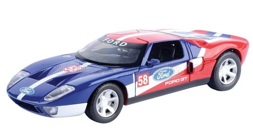 Motor-Max - FORD USA GT N 58 RACING 2004 BLUE WHITE RED