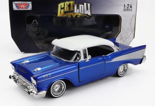 Motor-Max - CHEVROLET BEL AIR WITH VISOR 1957 BLUE SILVER