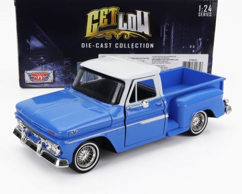 Motor-Max - GMC C1000 FENDERSIDE PICK-UP 1966 BLUE WHITE