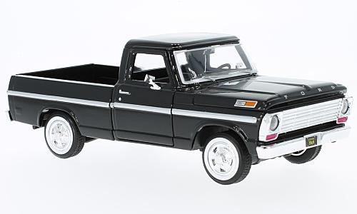 Motor-Max - Ford F-100 Pick Up  schwarz  1969  1:24